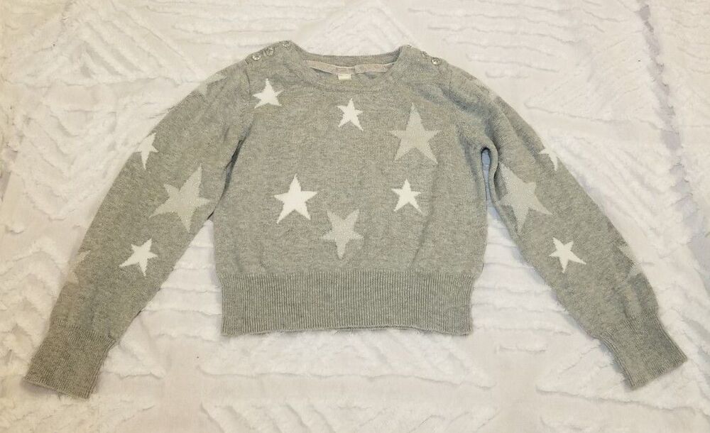 Girl's Soft & Cozy Cherokee Star Shimmer Sweater Size Small 6/6X